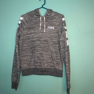 Pink grey hoodie